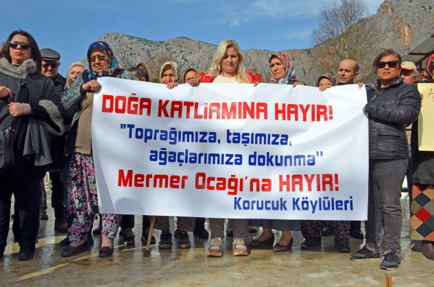 Köylü, mermer ocağı istemiyor