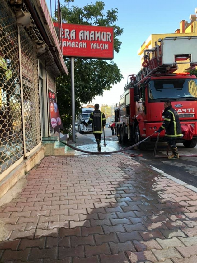 Ramazan Yalçın’ın işyerinde yangın çıktı