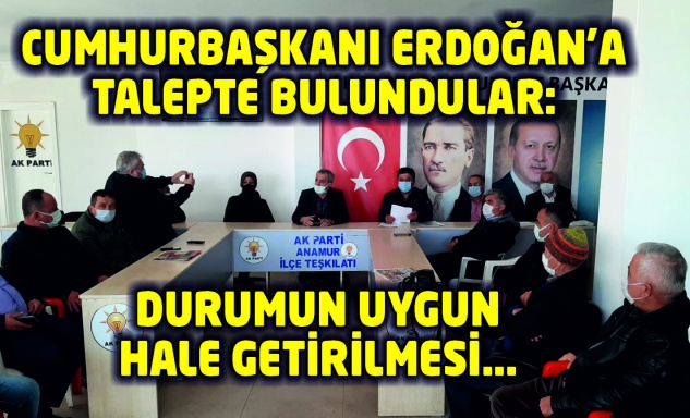 Anamurlu muhtarlardan basın açıklaması