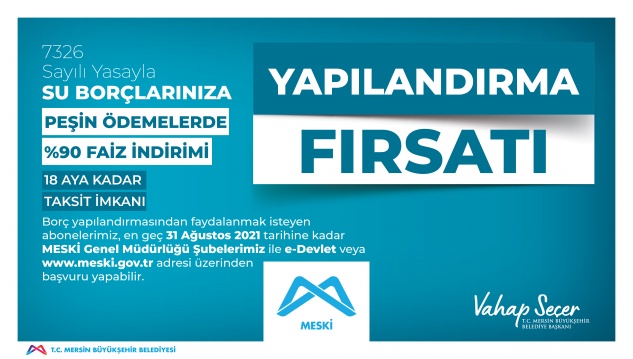 Su borçlarına yapılandırma imkanı