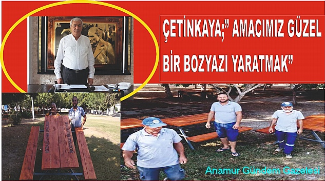 BOZYAZI BELEDİYESİ BARINAKTA GÜZELLEŞTİRME ÇALIŞMASI BAŞLATTI