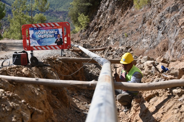 Sarıağaç köyünde içme suyu çalışması