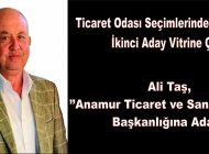 Ali Taş, “  Anamur Ticaret ve Sanayi Odası Başkanlığına adayım”