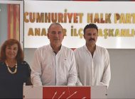  (CHP) Anamur İlçe Başkanı Durmuş Deniz, basın toplantısı düzenledi