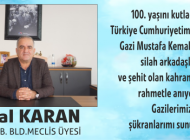 ERDAL KARAN’DAN CUMHURİYET BAYRAMI MESAJI