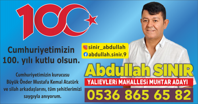 Abdullah Sınır’dan kutlama mesajı