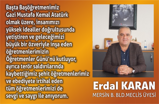 ERDAL KARAN, 24 Kasım mesajı