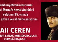 Ali Ceren’den 10 Kasım mesajı