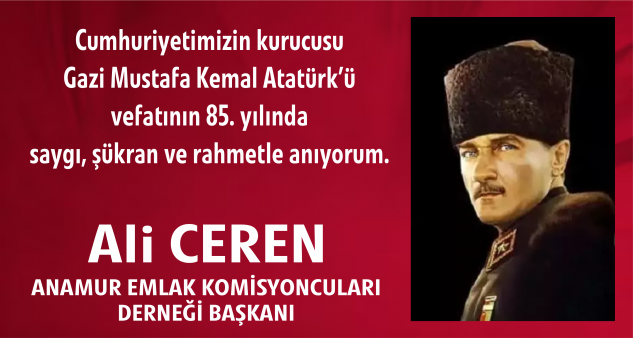 Ali Ceren’den 10 Kasım mesajı