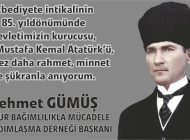 Mehmet Gümüş’ten 10 Kasım Mesajı