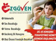 Özgüven’de konuşma terapisi başladı