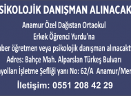 PSİKOLOJİK DANIŞMAN ALINACAK