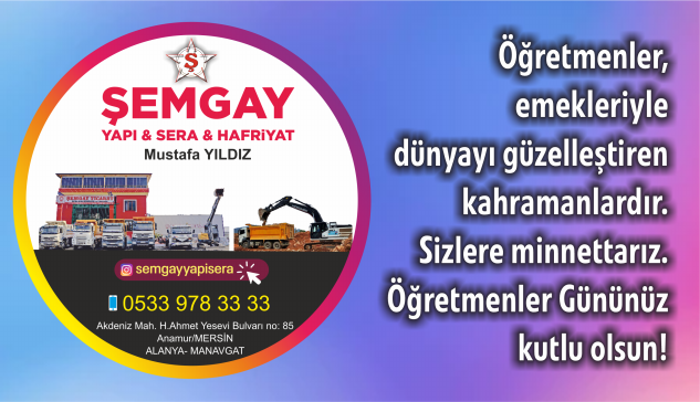 Şemgay Ticaret’ten Öğretmenler Günü mesajı