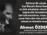 AHMET ÖZDEMİR 10 Kasım mesajı