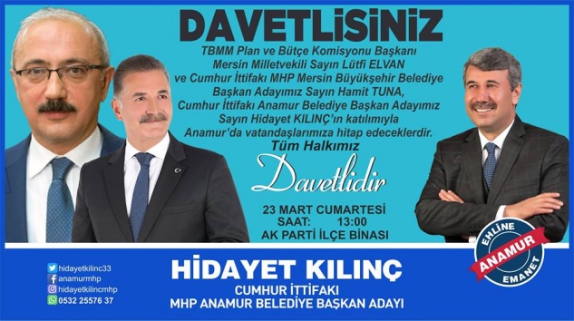 Lütfi Elvan Anamur’a geliyor