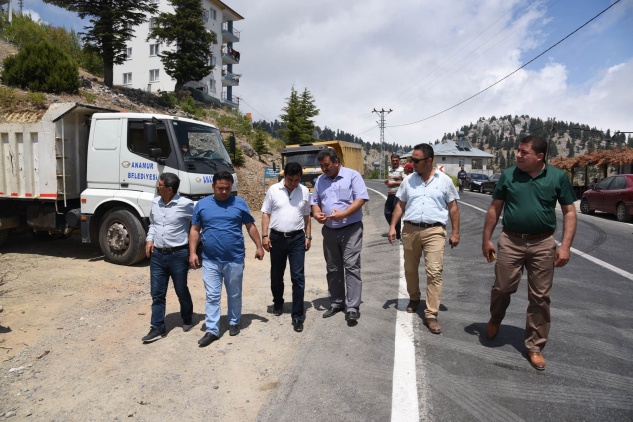 Başkan Türe Kaş Yaylasında Çalışmaları İnceledi