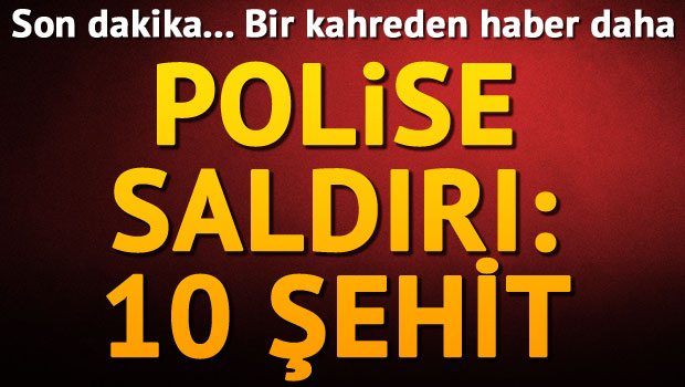 POLİS MİNİBÜSÜNE  SALDIRI..