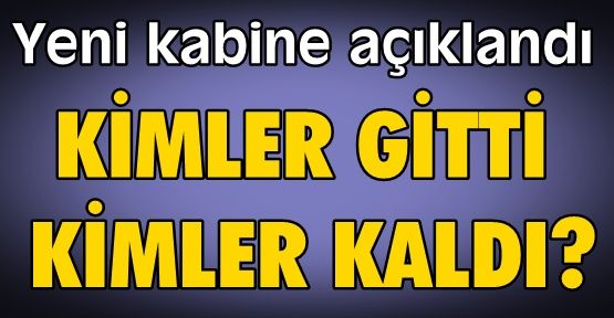 İsimler açıklandı İşte yeni Bakanlar…