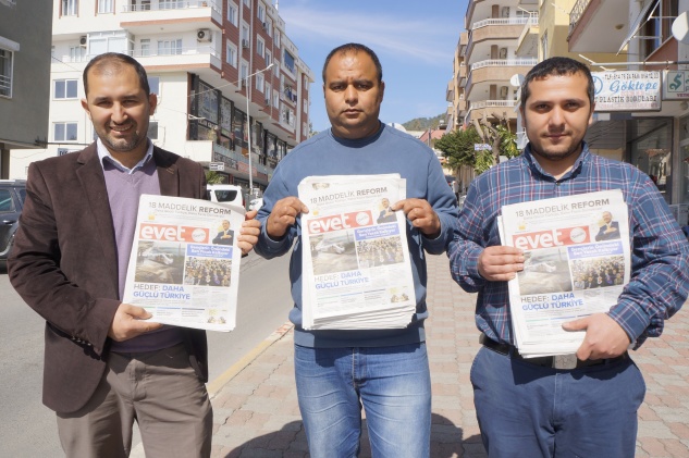 ANAMUR AK Parti’den “evet” GAZETESİ