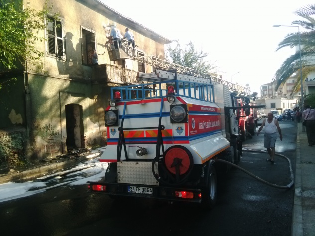 Saray Mahallesi’nde yangın