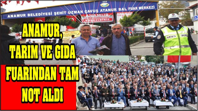 ANAMUR TARIM VE GIDA FUARINDAN TAM NOT ALDI