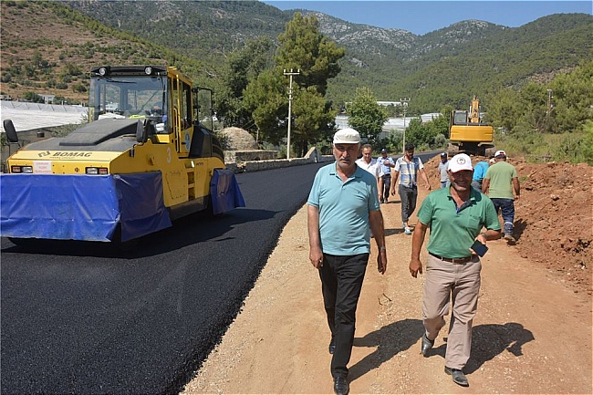 Bozyazı yayla yollarına sıcak asfalt başladı