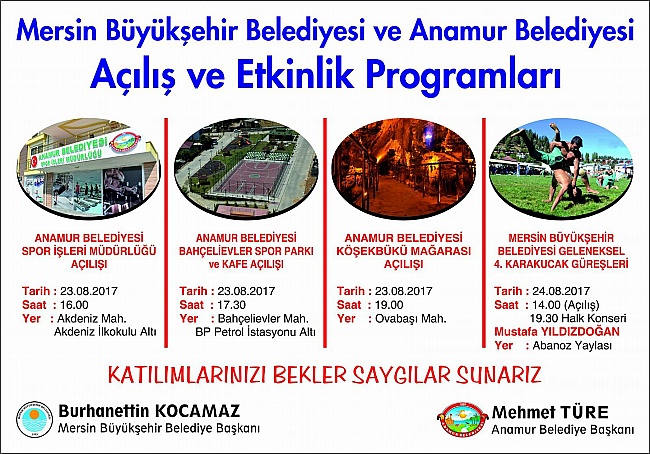 BELDİYENİN AÇILIŞLARI BÜGÜN YAPILIYOR