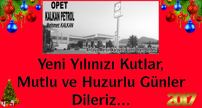 KALKAN PETROL YENİ YIL MESAJI