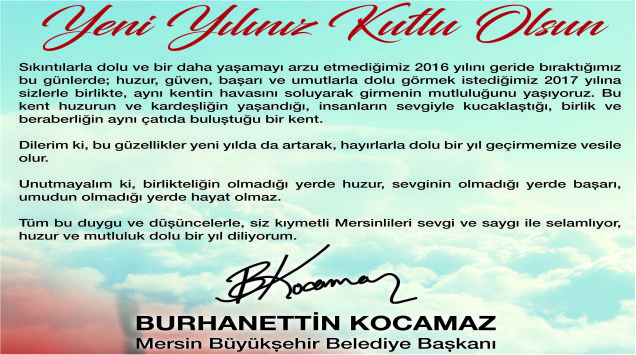 BURHANETTİN KOCAMAZ YENİ YIL MESAJI