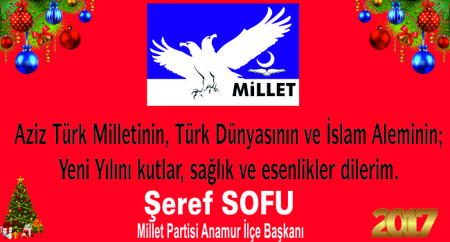 ŞEREF SOFU YENİ YIL MESAJI