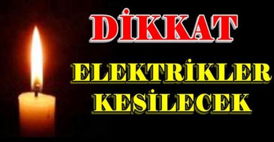 ANAMUR VE BOZYAZIDA ELEKTRİK KESİNTİSİ VAR