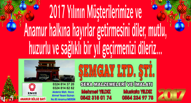 ŞEMGAY TİCARET YENİ YIL MESAJI